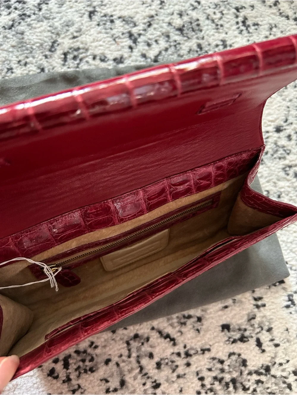 Nancy Gonzalez Crocodile Clutch